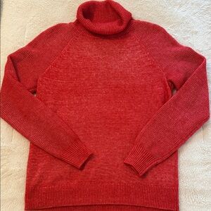 LOFT Red Turtleneck Sweater for Women, size Small